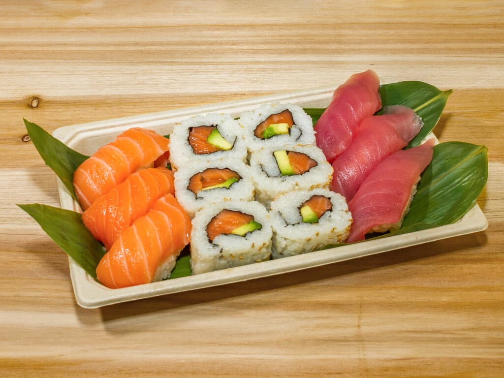 Vaschetta mista di tonno e salmone
